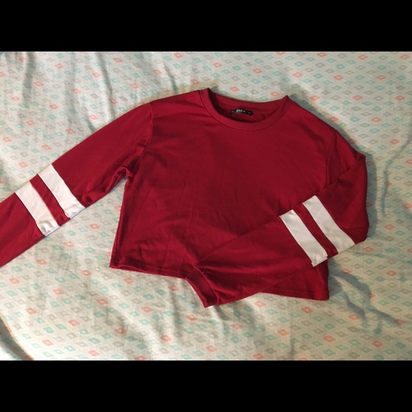 SHEIN Tops - Red/white cropped top